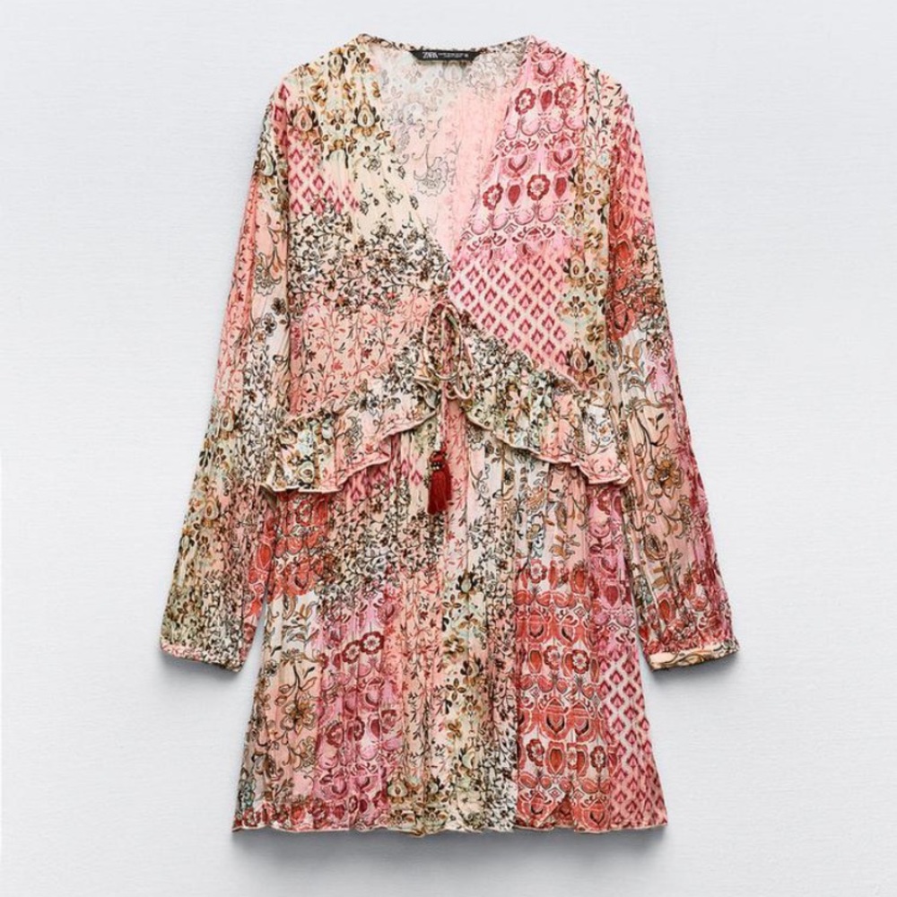 Zara Printed Short Dress size L